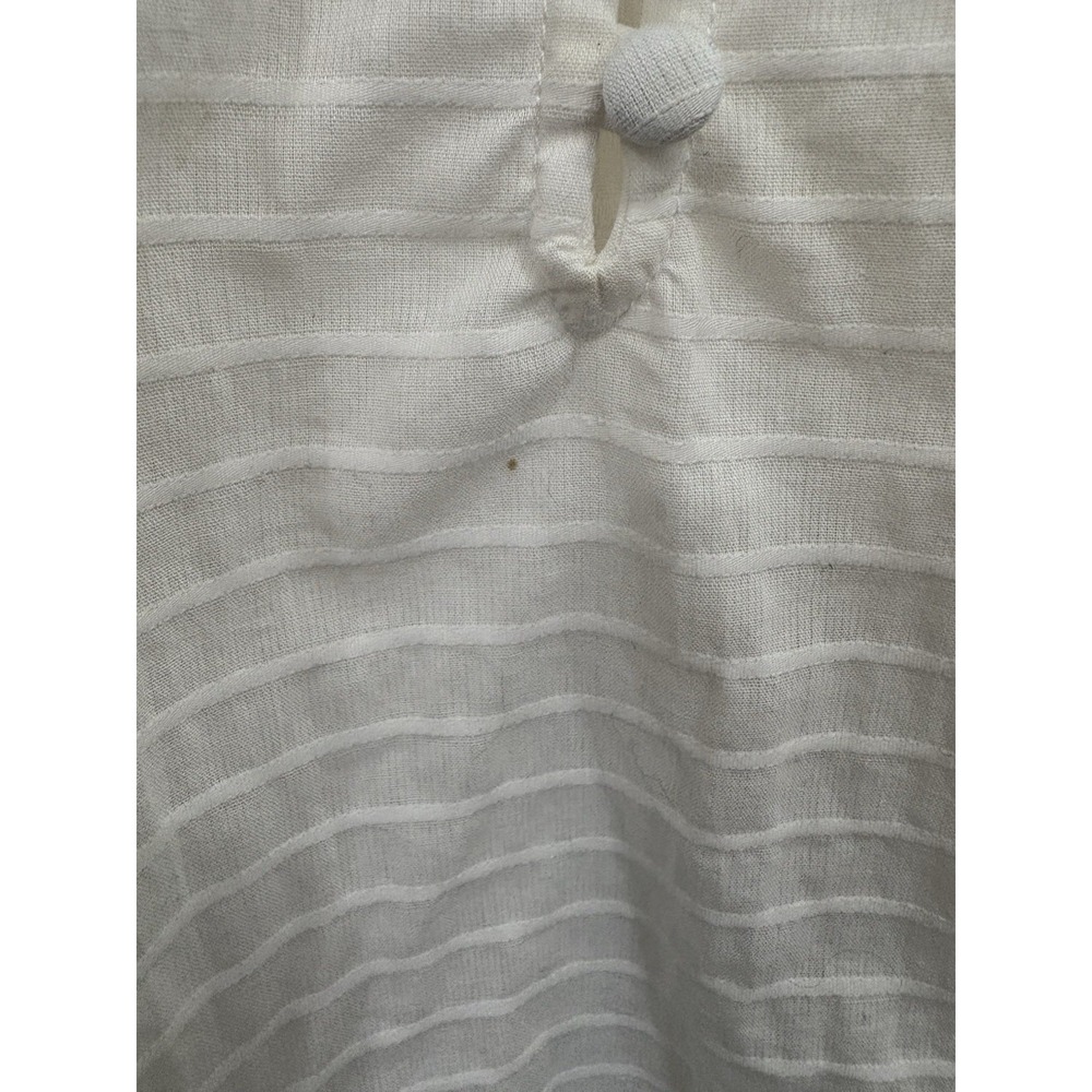 Summersalt Women's White Peasant Blouse Balloon Sleeves Boho Prairie Sz M - Picture 4 of 5
